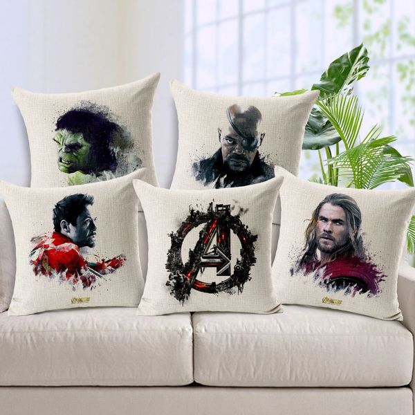 european style cushion cover tv character pillow cover breathable linen iron man pillowcase avengers 2 pillow case for home office 45cm*45cm
european style cushion cover tv character pillow cover breathable linen iron man pillowcase avengers 2 pillow case for home office 45cm*45cm