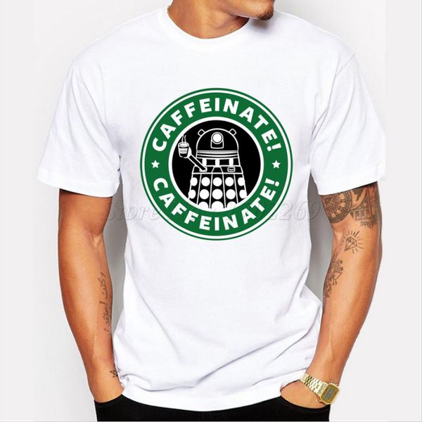 wholesale-new arrival dr who men t shirt dalek caffeinated design fashion male short sleeve doctor who tee shirts casual hipster cool, White;black
wholesale-new arrival dr who men t shirt dalek caffeinated design fashion male short sleeve doctor who tee shirts casual hipster cool, White;black