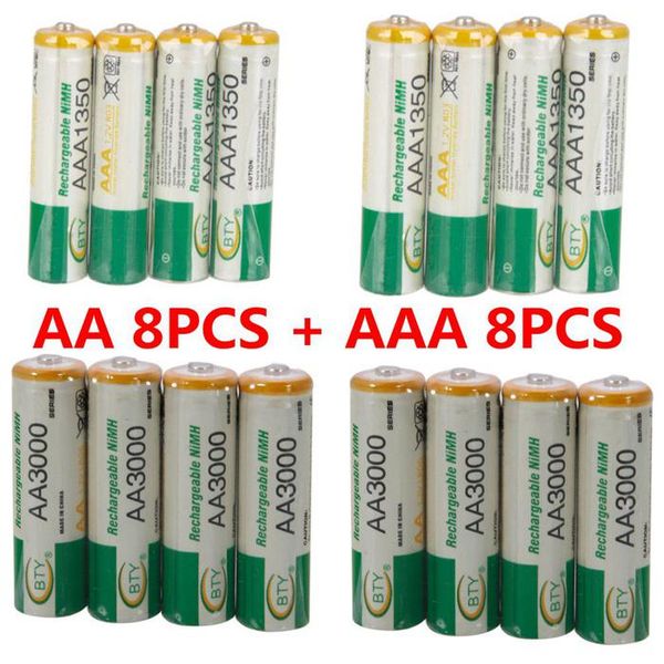 Bty 8pc 1 2v aa 3000mah 8pc aaa 1350mah rechargeable recharge ni mh nimh battery hipping
Bty 8pc 1 2v aa 3000mah 8pc aaa 1350mah rechargeable recharge ni mh nimh battery hipping