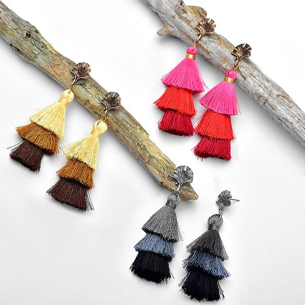 handmade bohemia retro style long tassel earrings original design laminated tassel earrings jewelry women girls gift
handmade bohemia retro style long tassel earrings original design laminated tassel earrings jewelry women girls gift