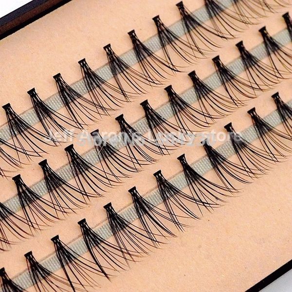 

4pcs/lot 57 flare black individual false eyelashes tray eye lash extension kit 14mm 12mm 10mm 8mm makeup tools