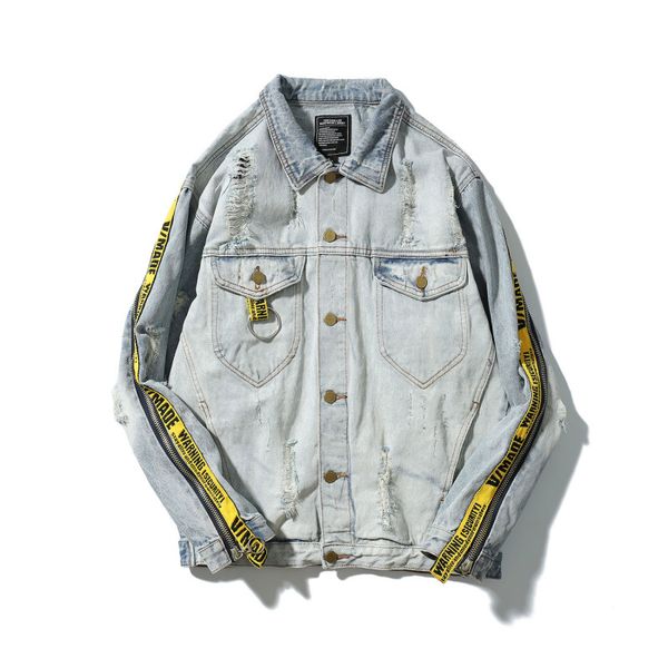High Street Fashion Punk Men's Denim Jacket Men Vitange Braid Patchwork Outerwear Coats Jackets Clothing For Autumn Winter
High Street Fashion Punk Men's Denim Jacket Men Vitange Braid Patchwork Outerwear Coats Jackets Clothing For Autumn Winter
