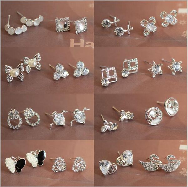 korean earrings rhinestone fashion jewelry silver plated multicolor mix order drop stud earrings with box 50 pairs, Golden;silver
korean earrings rhinestone fashion jewelry silver plated multicolor mix order drop stud earrings with box 50 pairs, Golden;silver