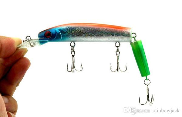 2 segments split tail fly fishing crankbaits lures with 3 hooks 14.5cm 15g crank bait tackle
2 segments split tail fly fishing crankbaits lures with 3 hooks 14.5cm 15g crank bait tackle