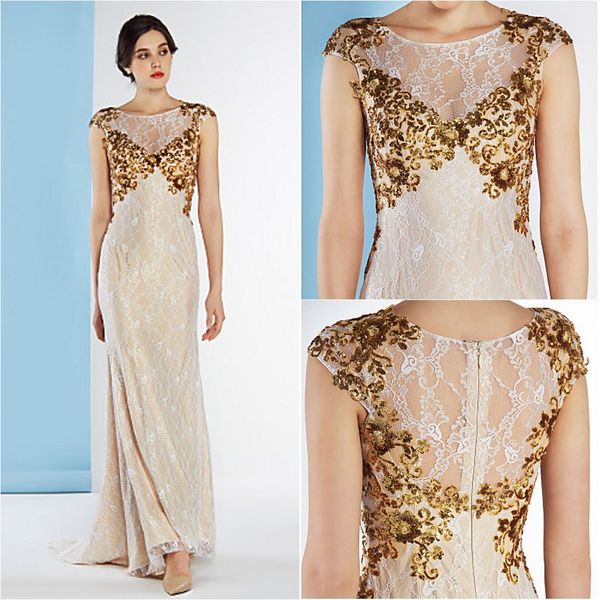 2016 sale fashion custom made trumpet/mermaid ivory / champagne sweep/brush train scoop gold appliques lace wedding dresses 007, White 
2016 sale fashion custom made trumpet/mermaid ivory / champagne sweep/brush train scoop gold appliques lace wedding dresses 007, White