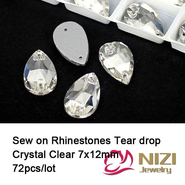 wholesale-rhinestones 7x12mm 72pcs glass crystal clear flatback rhinestones tear drop sew on rhinestones crystal and stones for dress, Black
wholesale-rhinestones 7x12mm 72pcs glass crystal clear flatback rhinestones tear drop sew on rhinestones crystal and stones for dress, Black