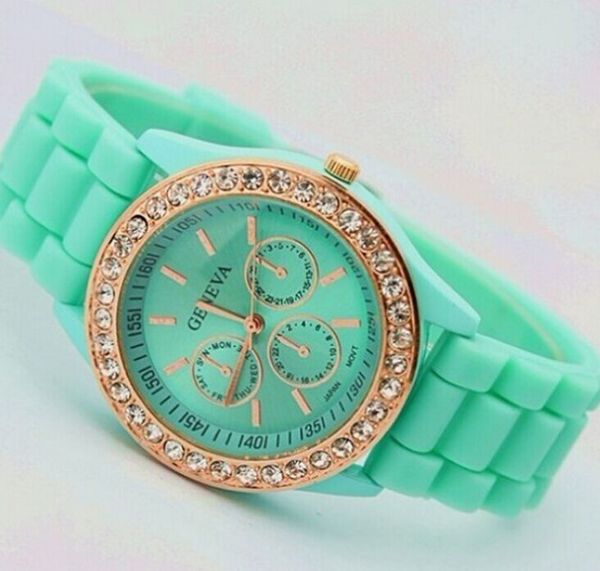 wristwatches luxury fashion goods lady geneva rose gold diamond alloy shell silicone jelly watch for women wedding gift, Slivery;brown
wristwatches luxury fashion goods lady geneva rose gold diamond alloy shell silicone jelly watch for women wedding gift, Slivery;brown