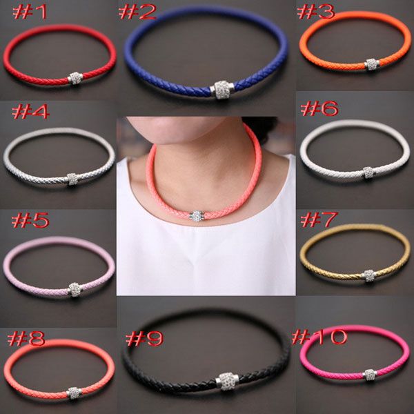 new pu leather necklace choker shining disco ball crystal beads pandora choker wrap rhinestone magnetic clasp balls pendant necklace jewelry, Golden;silver
new pu leather necklace choker shining disco ball crystal beads pandora choker wrap rhinestone magnetic clasp balls pendant necklace jewelry, Golden;silver