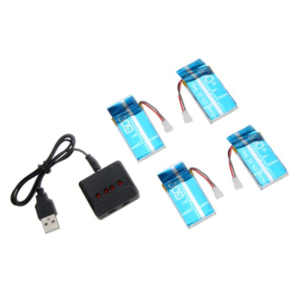3.7V 720mAh 25C Lipo Battery 4Pcs and X4 Charger for Wltoys V931 F949 Helicopter order<$18no track
3.7V 720mAh 25C Lipo Battery 4Pcs and X4 Charger for Wltoys V931 F949 Helicopter order<$18no track