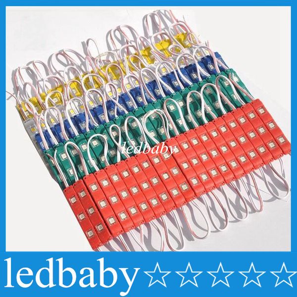 3 led module with lens waterproof 5050 smd new led modules 0.75w dc12v red/green/blue/yellow / white 1000pcs/lot ing
3 led module with lens waterproof 5050 smd new led modules 0.75w dc12v red/green/blue/yellow / white 1000pcs/lot ing