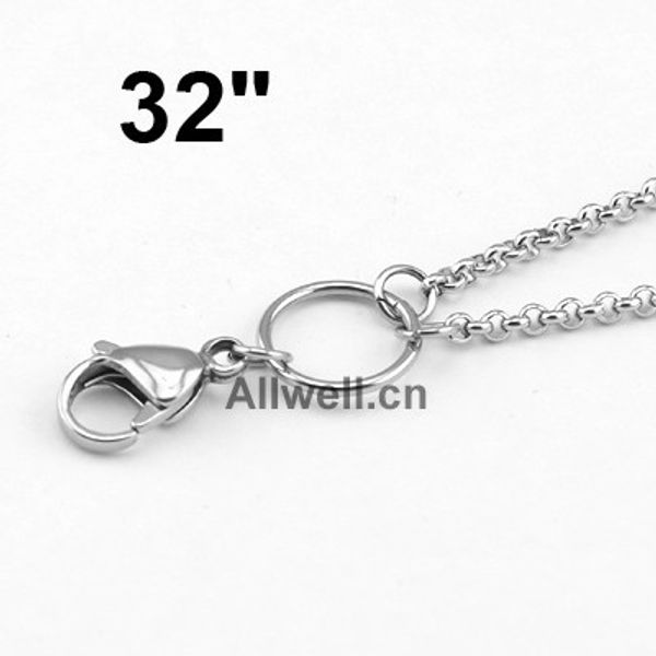 wholesale-32 inches stainless steel 80cm silver custom rolo chain floating locket chain necklace chain
wholesale-32 inches stainless steel 80cm silver custom rolo chain floating locket chain necklace chain