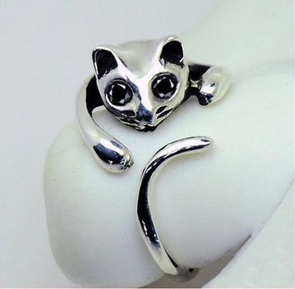 New Fashion Free Shipping 2015 Cute Silver Cat Shaped Ring With Rhinestone Eyes Adjustable and Resizeable
New Fashion Free Shipping 2015 Cute Silver Cat Shaped Ring With Rhinestone Eyes Adjustable and Resizeable
