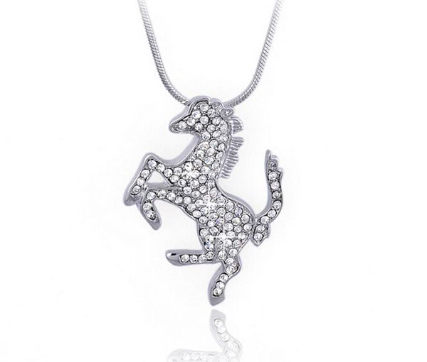 austrian crystal pendant necklace stylish horse decorated choker pendant necklace charms jewelry gift for women shinning color, Silver
austrian crystal pendant necklace stylish horse decorated choker pendant necklace charms jewelry gift for women shinning color, Silver