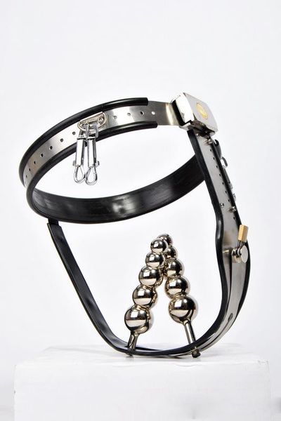 female adjustable model-t stainless steel chastity belt with one locking vaginal plug + butt plug removable ing
female adjustable model-t stainless steel chastity belt with one locking vaginal plug + butt plug removable ing