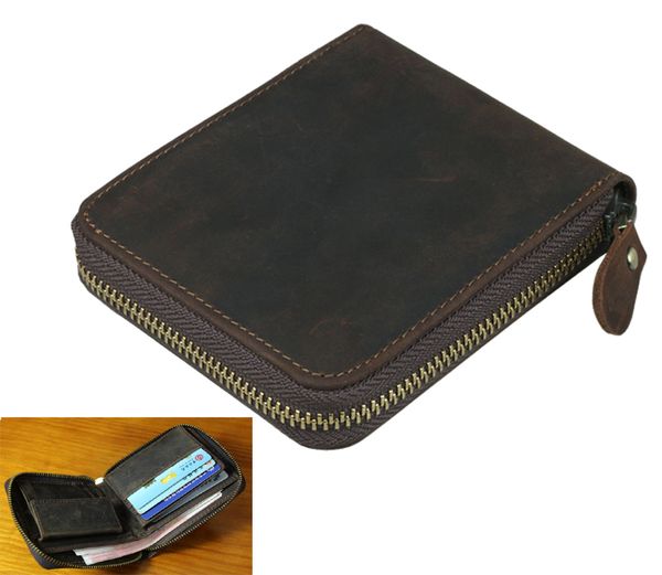 vintage crazy horse leather men wallet genuine leather wallet zipper male wallet men purse money clips coin bag clutch brown, Black
vintage crazy horse leather men wallet genuine leather wallet zipper male wallet men purse money clips coin bag clutch brown, Black