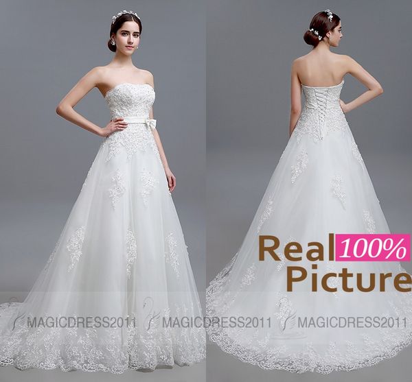 2021 wedding dresses backless beach lace bridal gowns sheath strapless appliques beaded vintage garden court train bridal dress, White
2021 wedding dresses backless beach lace bridal gowns sheath strapless appliques beaded vintage garden court train bridal dress, White