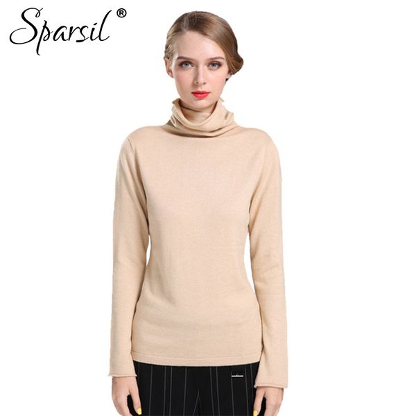 wholesale- spasril women turtleneck cashmere blend pullover female autumn flare sleeve knitted knitwear sweater, White;black
wholesale- spasril women turtleneck cashmere blend pullover female autumn flare sleeve knitted knitwear sweater, White;black