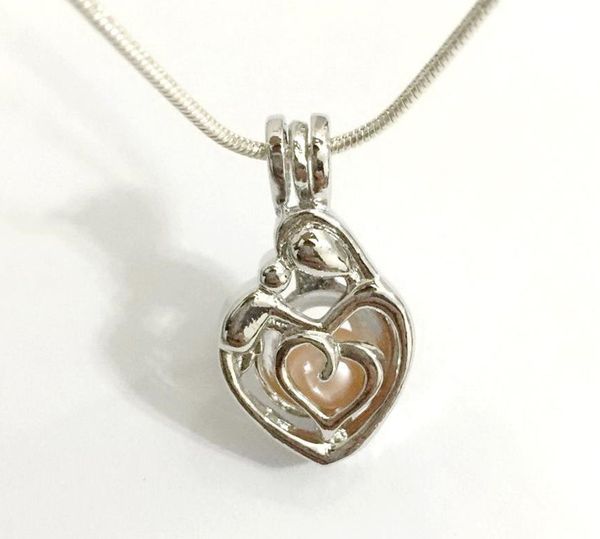 mother and child cage pendant, mom and baby love design pearl gem bead locket pendant mounting, diy jewelry making accessory p58, Silver
mother and child cage pendant, mom and baby love design pearl gem bead locket pendant mounting, diy jewelry making accessory p58, Silver