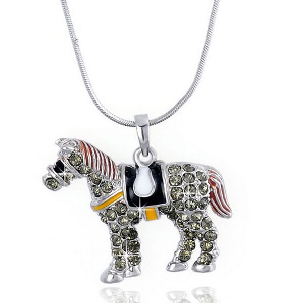 austrian crystal pendant necklace for women colorful jewelry rhinestone horse pendant 27"necklace for women girls men new fashion, Silver
austrian crystal pendant necklace for women colorful jewelry rhinestone horse pendant 27"necklace for women girls men new fashion, Silver