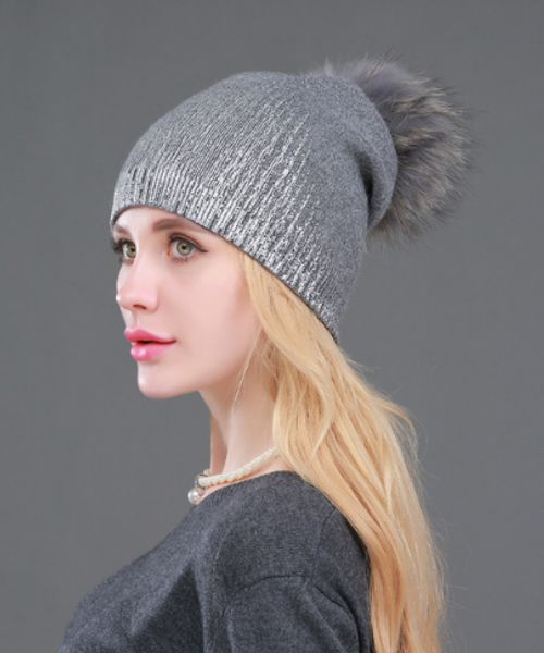 new casual winter skullies beanies knitted wool warm hats fashion pom pom real raccoon fur caps skullies hat for women print fur cap, Blue;gray
new casual winter skullies beanies knitted wool warm hats fashion pom pom real raccoon fur caps skullies hat for women print fur cap, Blue;gray