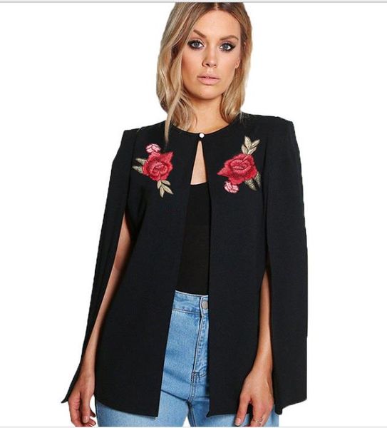 kissmilk women plus size floral embroidery cloak coat open stitch solid color basic large size fomal cloak coat, Black;brown
kissmilk women plus size floral embroidery cloak coat open stitch solid color basic large size fomal cloak coat, Black;brown