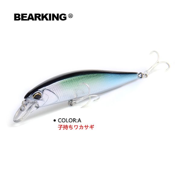 bearking a+ 2017 model fishing lures hard bait 7color for choose 10cm 15g minnow,quality professional minnow depth0.8-1.5m
bearking a+ 2017 model fishing lures hard bait 7color for choose 10cm 15g minnow,quality professional minnow depth0.8-1.5m
