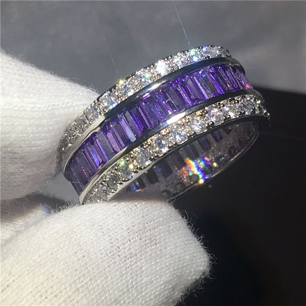 fashion ring full princess cut 15ct purple zircon stone white gold filled anniversary wedding band rings for women men bijoux, Slivery;golden
fashion ring full princess cut 15ct purple zircon stone white gold filled anniversary wedding band rings for women men bijoux, Slivery;golden