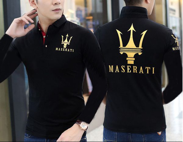 с длинным рукавом 2018 новый maserati crown рубашки поло гольф тонкий удобный дизайнер формальные рубашки поло с хлопковой смесью для мужчин, White;black
с длинным рукавом 2018 новый maserati crown рубашки поло гольф тонкий удобный дизайнер формальные рубашки поло с хлопковой смесью для мужчин, White;black