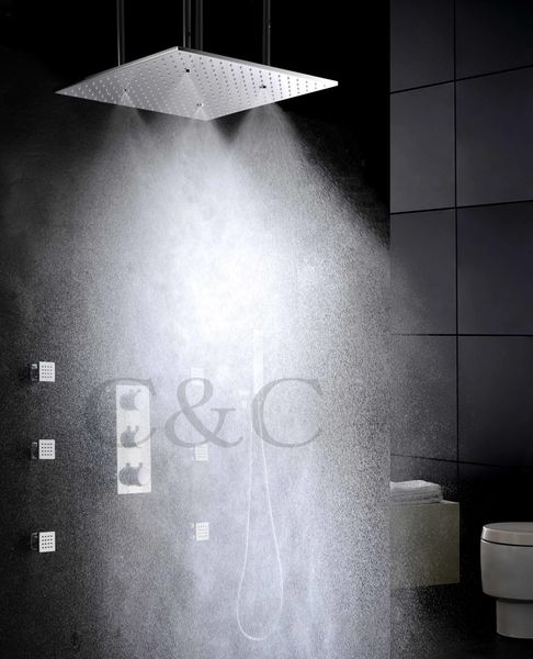 atomizing and rainfall thermostat bath shower faucet set 20 inch two functions shower head and massage spray 009-20w-f
atomizing and rainfall thermostat bath shower faucet set 20 inch two functions shower head and massage spray 009-20w-f