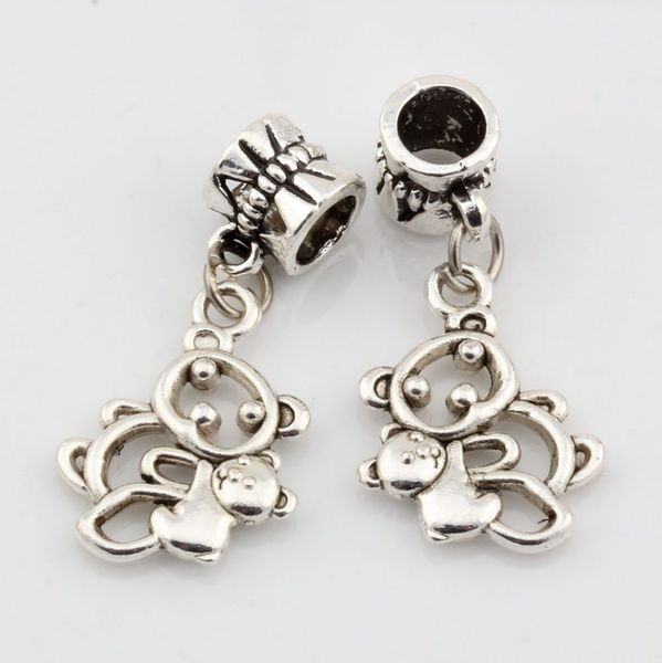 Hot ! 100 pcs Antique silver Alloy Hollow Bear Charms Dangle Bead Fit Charm Bracelet DIY Jewelry 13x30mm
Hot ! 100 pcs Antique silver Alloy Hollow Bear Charms Dangle Bead Fit Charm Bracelet DIY Jewelry 13x30mm