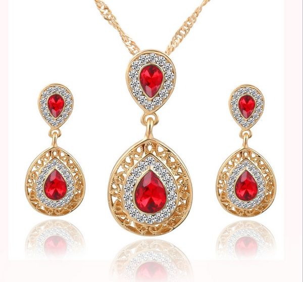 bridal wedding jewelry sets for women charm crystal water drop pendant necklaces earrings sets shininy zircon jewelry set hz, Silver
bridal wedding jewelry sets for women charm crystal water drop pendant necklaces earrings sets shininy zircon jewelry set hz, Silver
