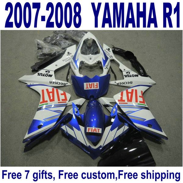 7 gifts abs bodywork set for yamaha fairings yzf r1 07 08 blue white black fairing kit yzf-r1 2007 2008 yq31
7 gifts abs bodywork set for yamaha fairings yzf r1 07 08 blue white black fairing kit yzf-r1 2007 2008 yq31
