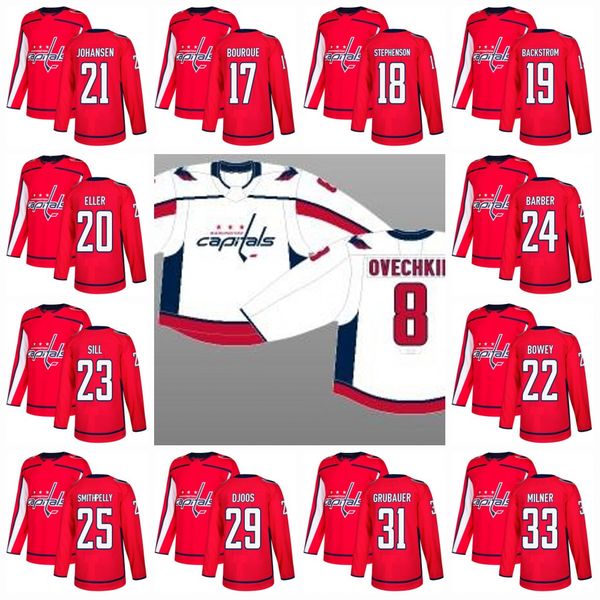 100th Washington Capitals 2017-2018 16 John Albert 17 Chris Bourque 18 Chandler Stephenson 20 Lars Eller 21 Lucas Johansen Hockey Jerseys
100th Washington Capitals 2017-2018 16 John Albert 17 Chris Bourque 18 Chandler Stephenson 20 Lars Eller 21 Lucas Johansen Hockey Jerseys