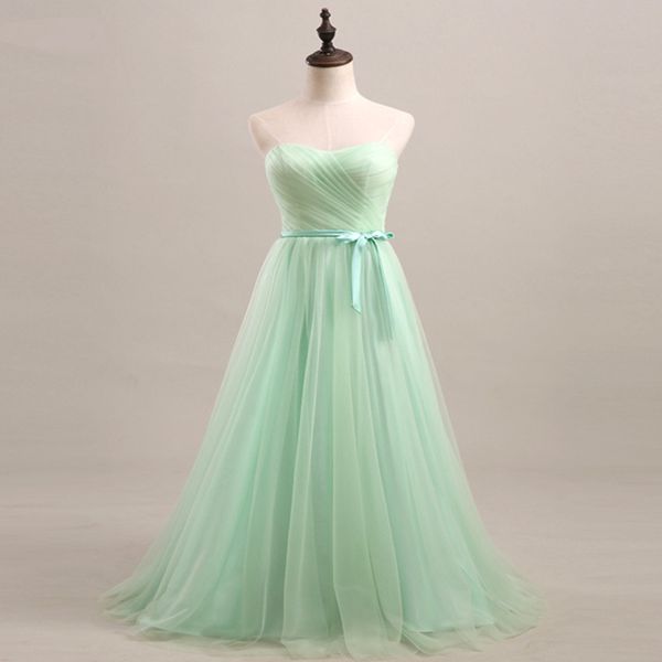 long tulle bridesmaid dress mint green 2018 elegant a line sweetheart pleated party dress lace up, White;pink
long tulle bridesmaid dress mint green 2018 elegant a line sweetheart pleated party dress lace up, White;pink