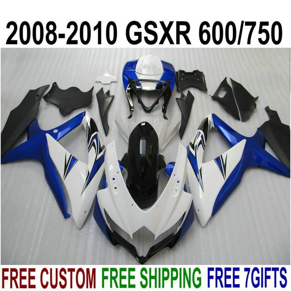 fairing kit for suzuki gsx-r750 gsx-r600 2008 2009 2010 k8 k9 fairings gsxr 600 750 08-10 blue white black bodykits ta86
fairing kit for suzuki gsx-r750 gsx-r600 2008 2009 2010 k8 k9 fairings gsxr 600 750 08-10 blue white black bodykits ta86