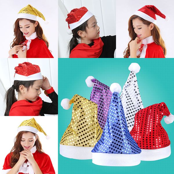 5 color sequins kids christmas hat xmas solid party decor christmas caps christmas decorations tableware holder wx9-127
5 color sequins kids christmas hat xmas solid party decor christmas caps christmas decorations tableware holder wx9-127