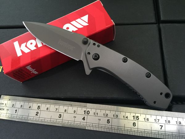 Kershaw Cryo II Assisted Opening Folding blade Knife Gray 1556TI 8Cr13Mov steel plain Flipper pocket knife knives new in original box
Kershaw Cryo II Assisted Opening Folding blade Knife Gray 1556TI 8Cr13Mov steel plain Flipper pocket knife knives new in original box