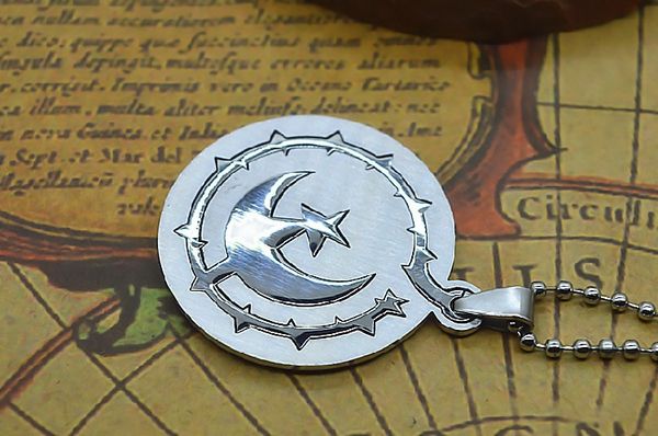 2inch tall pendant unusual jewelry church signs moon and stars, the combination of high-quality stainless steel pendant.ball necklace free, Silver
2inch tall pendant unusual jewelry church signs moon and stars, the combination of high-quality stainless steel pendant.ball necklace free, Silver