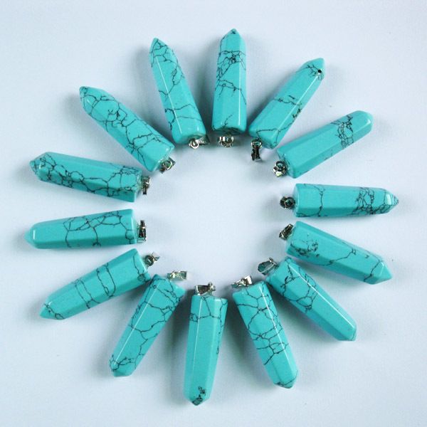 fahsion selling natural stone turquoise pendants charms point pendants teardrop 24pcs/lot wholesale, Bronze;silver
fahsion selling natural stone turquoise pendants charms point pendants teardrop 24pcs/lot wholesale, Bronze;silver
