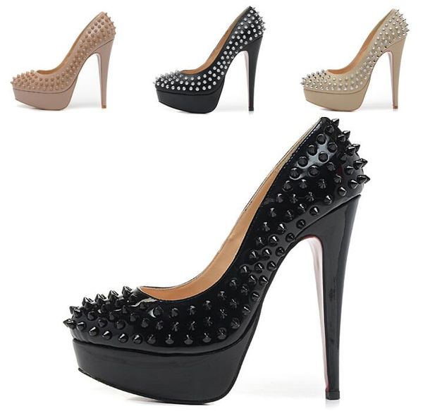 14cm designer ladies spikes studded red bottom pumps high heels luxury platform black genuine leather dress wedding shoes for womens
14cm designer ladies spikes studded red bottom pumps high heels luxury platform black genuine leather dress wedding shoes for womens