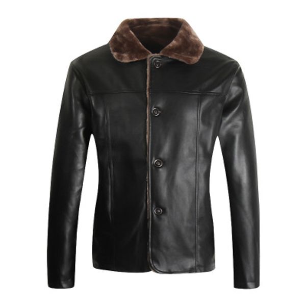 Hot Warm Fleece Winter Fashion Stylish Brand Men's leather Jacket Collar Stand Slim Motorcycle Faux Leather Male Coat Outwear Jacket
Hot Warm Fleece Winter Fashion Stylish Brand Men's leather Jacket Collar Stand Slim Motorcycle Faux Leather Male Coat Outwear Jacket