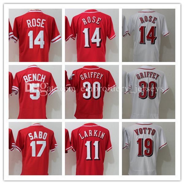 Men's Johnny Bench #5 jersey Pete Rose #14 Joey Votto #19 #30 Larkin #11 Sabo #17 Stitched Baseball Jerseys
Men's Johnny Bench #5 jersey Pete Rose #14 Joey Votto #19 #30 Larkin #11 Sabo #17 Stitched Baseball Jerseys