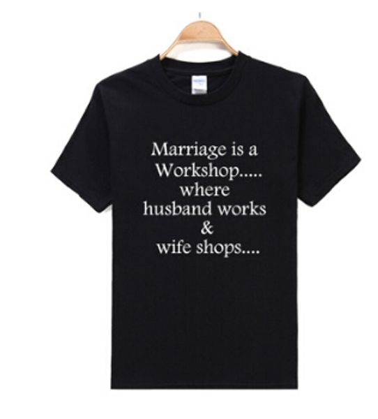 men's t-shirts funny tshirts men letters printed marriage summer short sleeved cotton casual tees clothing, White;black
men's t-shirts funny tshirts men letters printed marriage summer short sleeved cotton casual tees clothing, White;black