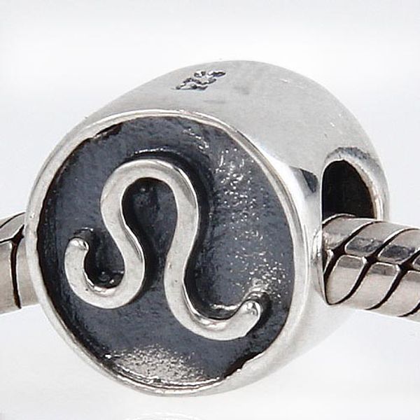 12 constellations silver loose beads 100% 925 leo bead fits european pandora charms bracelet diy jewelry, Black
12 constellations silver loose beads 100% 925 leo bead fits european pandora charms bracelet diy jewelry, Black