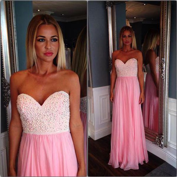 sweetheart pearls evening prom dresses backless beaded draped a line chiffon celebrity party gowns strapless sweet cheap, Black
sweetheart pearls evening prom dresses backless beaded draped a line chiffon celebrity party gowns strapless sweet cheap, Black