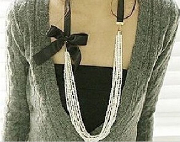new fine pearl jewelry fmcg sell fashion noble m3081 gentlewomen big bow multi-layer pearl necklace, Silver
new fine pearl jewelry fmcg sell fashion noble m3081 gentlewomen big bow multi-layer pearl necklace, Silver