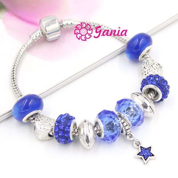 new arrival charms bracelets european royal blue bead star charms football bracelets for women gift, Golden;silver
new arrival charms bracelets european royal blue bead star charms football bracelets for women gift, Golden;silver