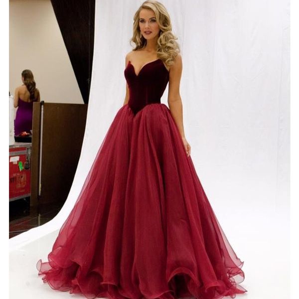 velvet burgundy prom dresses formal evening dresses elie saab organza ball gown sweetheart party dress real image vestido de festa longo, Black
velvet burgundy prom dresses formal evening dresses elie saab organza ball gown sweetheart party dress real image vestido de festa longo, Black