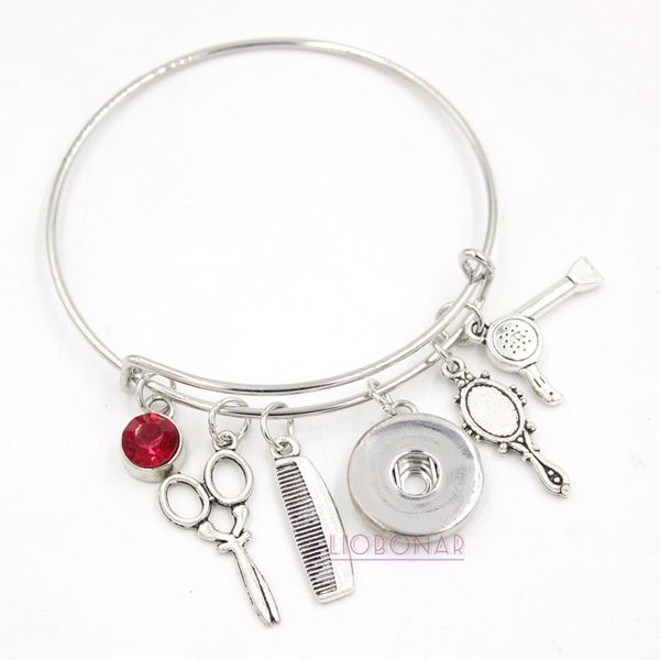 wholesale snap jewelry hair stylist bracelet dryer mirror scissors comb charm snap button bracelets wire expandable bangle bijoux pulsera, Golden;silver
wholesale snap jewelry hair stylist bracelet dryer mirror scissors comb charm snap button bracelets wire expandable bangle bijoux pulsera, Golden;silver