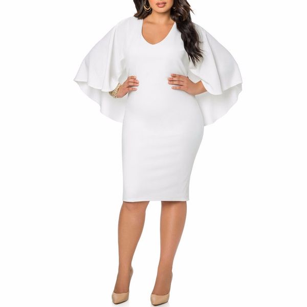 wholesale-fashion women dress plus size l/xl/xxl/xxxl 2015 ladies batwing sleeve v neck cape bodycon bandage cloak midi party vestidos, Black;gray
wholesale-fashion women dress plus size l/xl/xxl/xxxl 2015 ladies batwing sleeve v neck cape bodycon bandage cloak midi party vestidos, Black;gray
